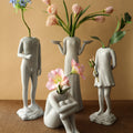Sculptural Serenity Figurine Vase