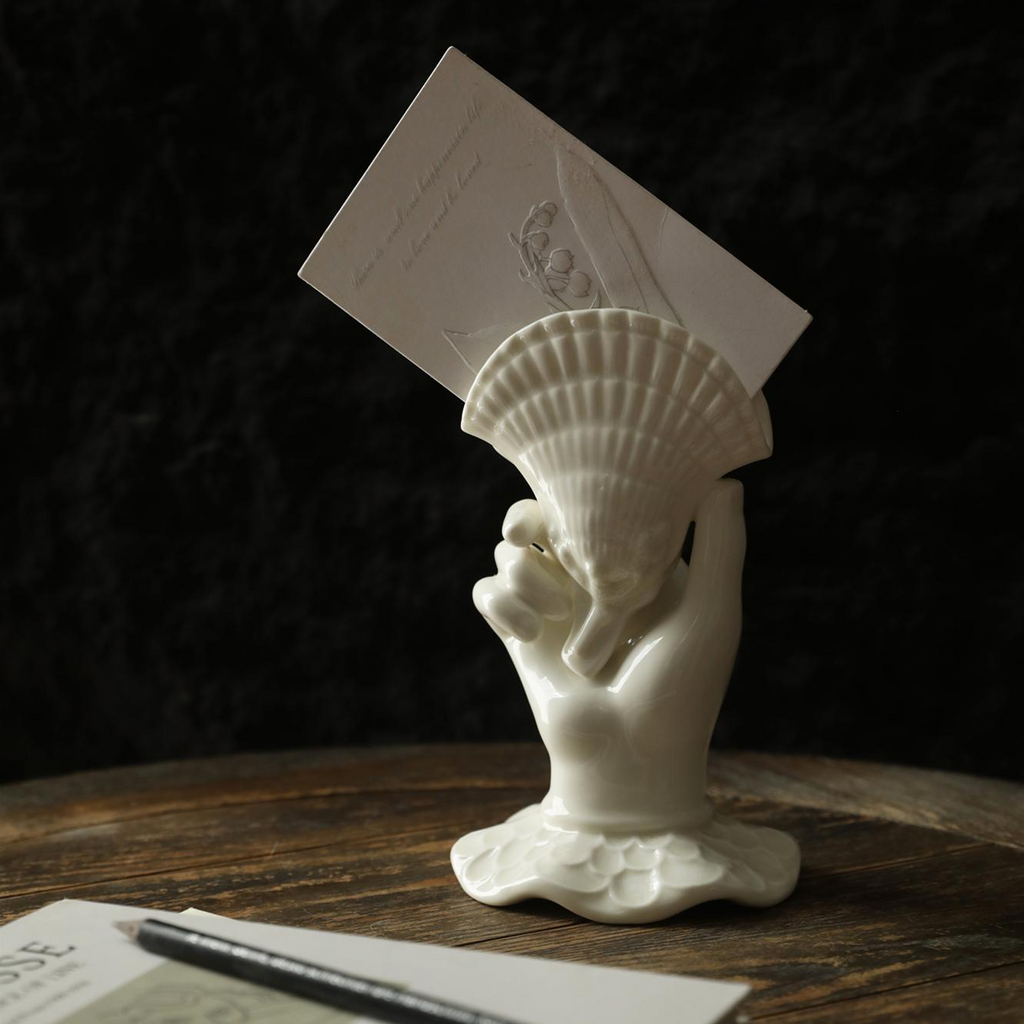 Silk Shell Hand Vase