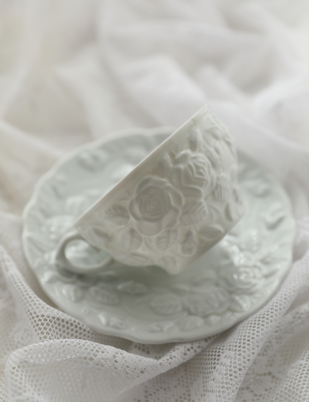 Frost Bloom Tea Cup & Saucer