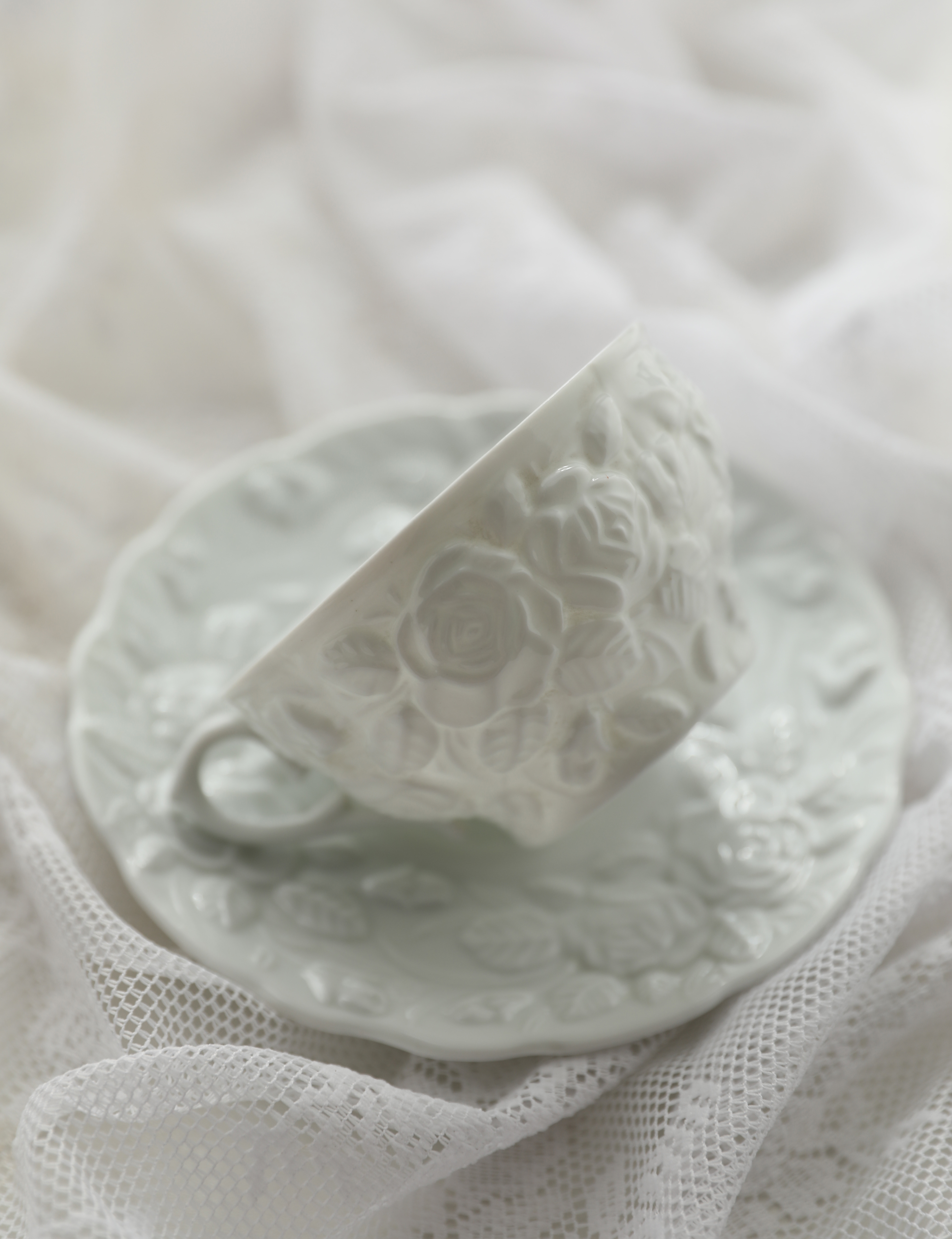 Frost Bloom Tea Cup & Saucer