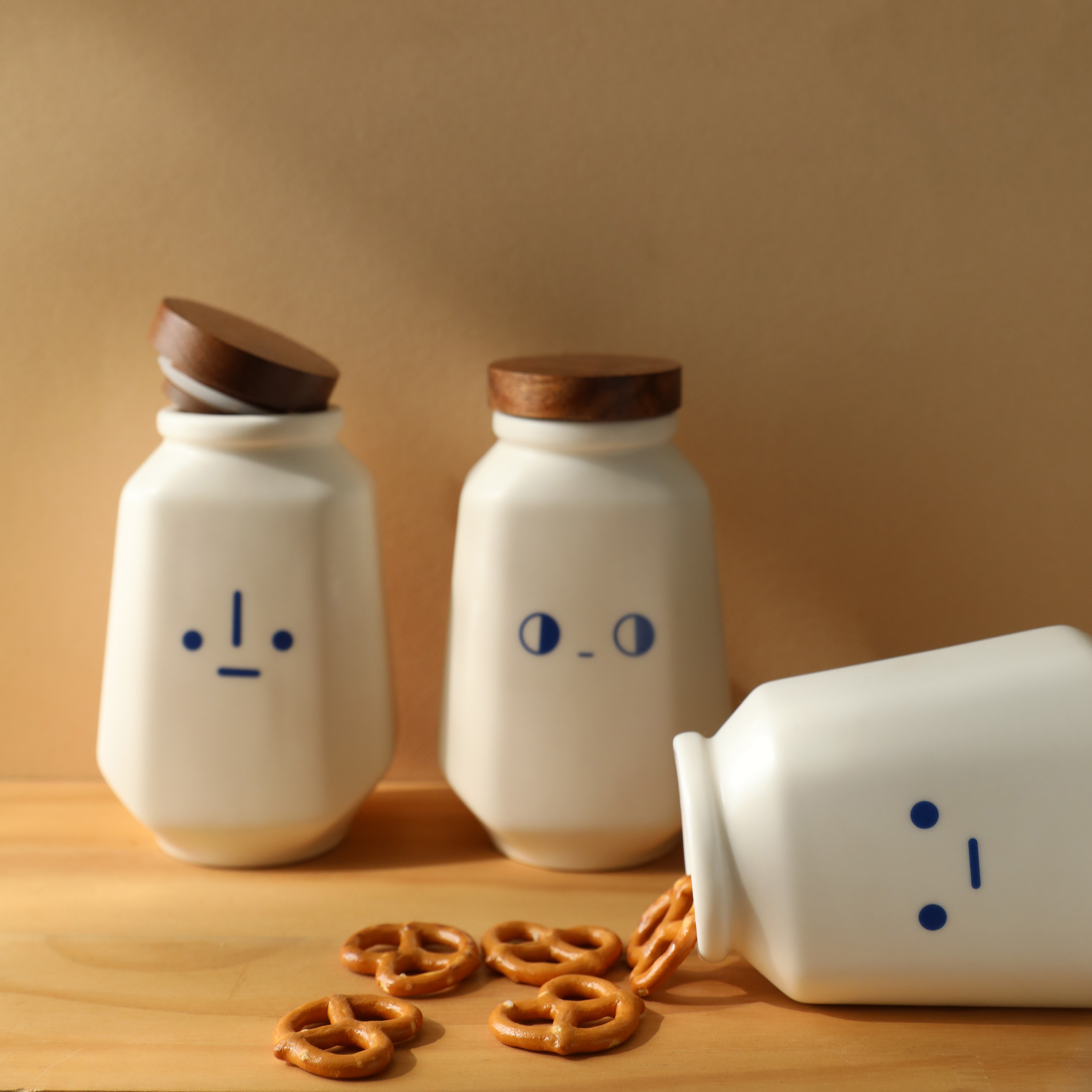 Snackface Ceramic Jar Set