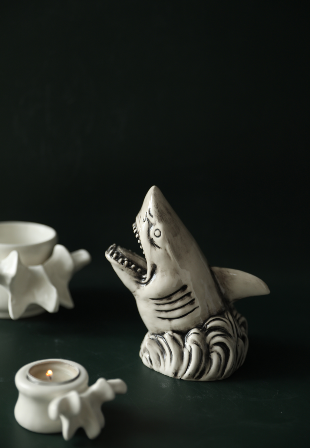 Howling Shark Head Figurine