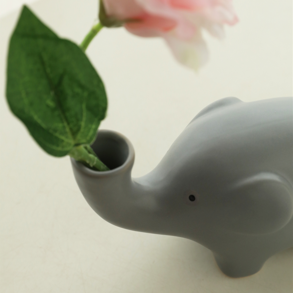 Sunrise Trunk Miniature Elephant Vase