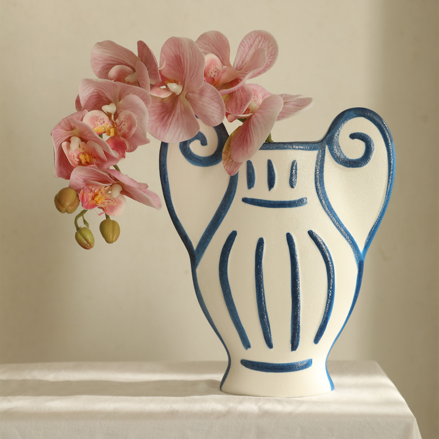 Ionian Whisper Ceramic Vase