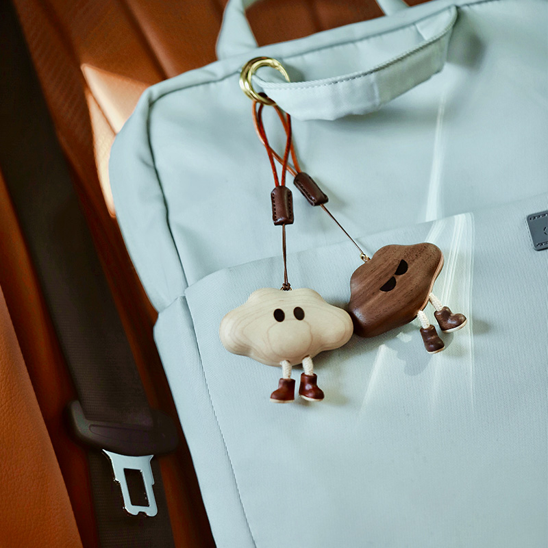 Cloud Companions – Wooden Charm Collection