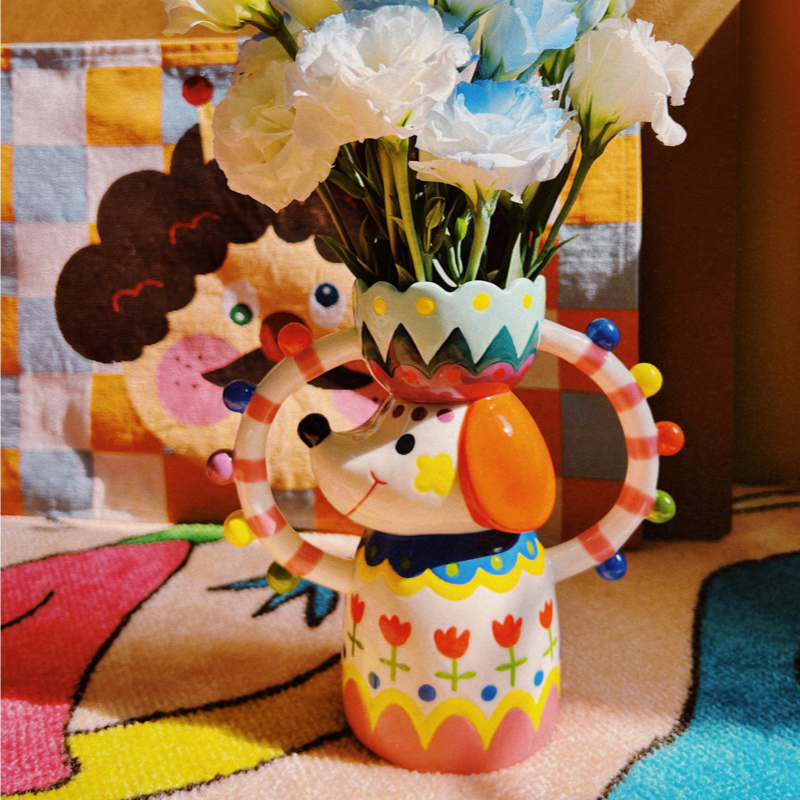 Jolly Pup Vase