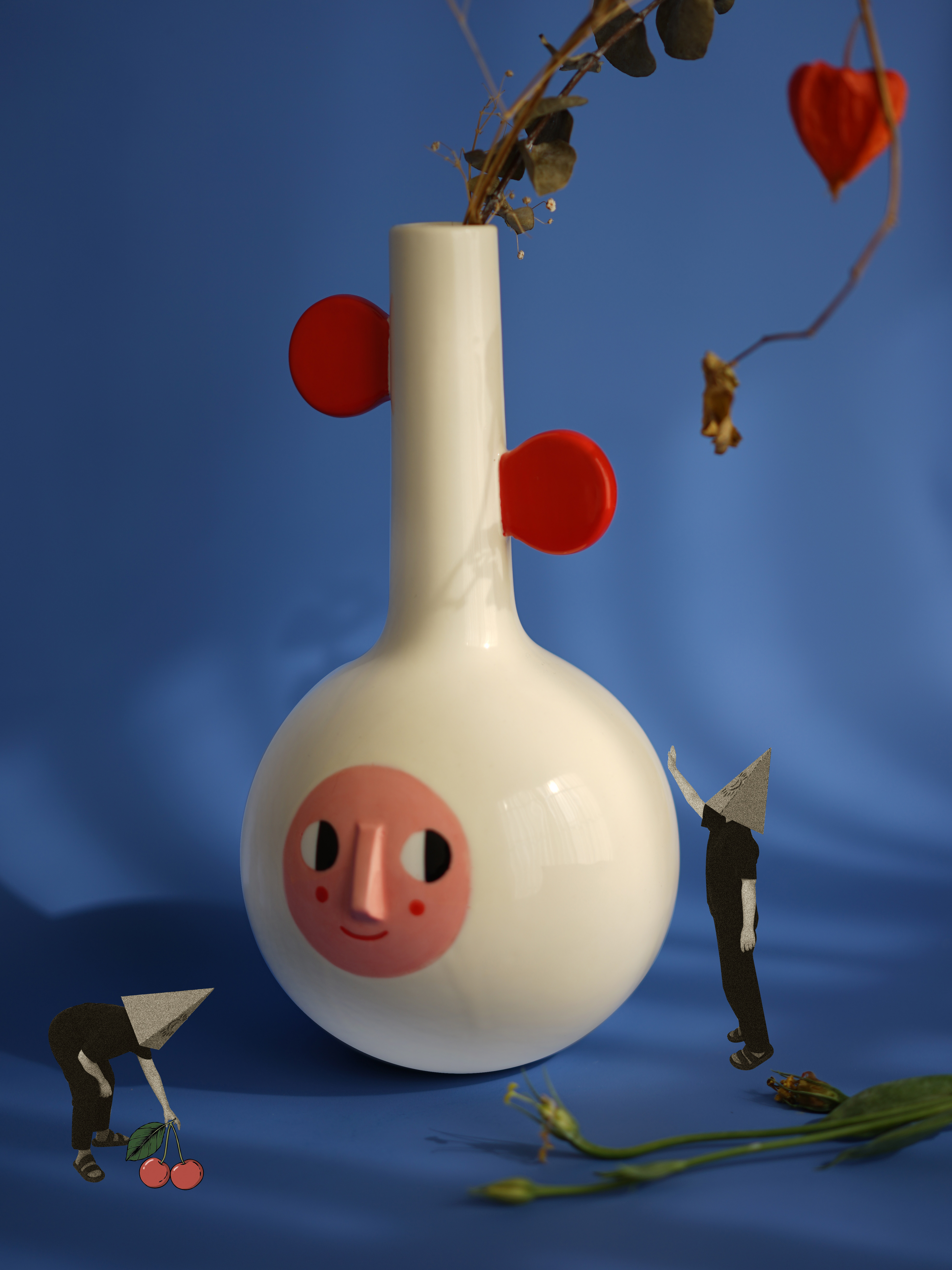 Red Ear Daydream Vase