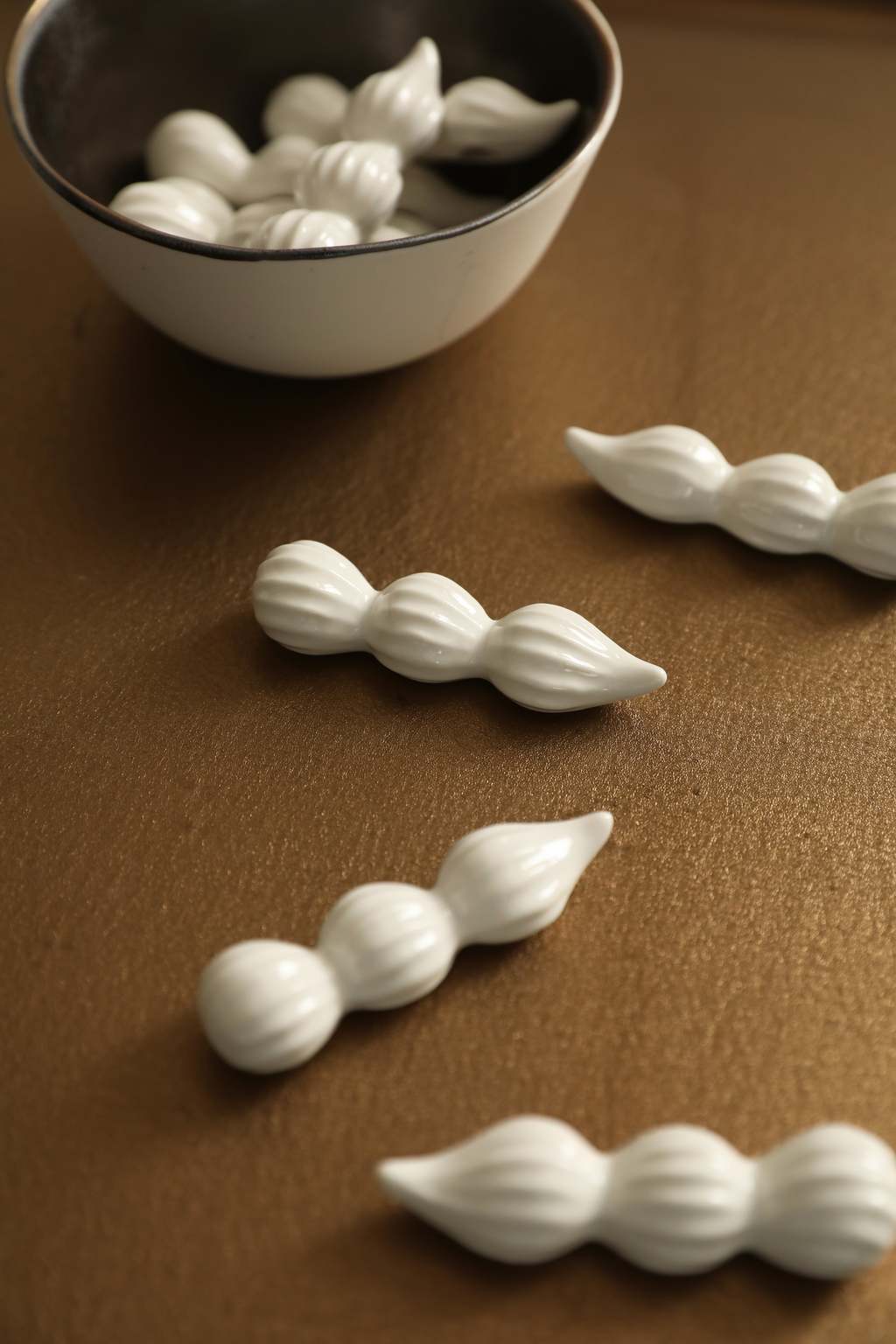 Patisserie Swirl Ceramic Chopstick Rests (Set of Two)