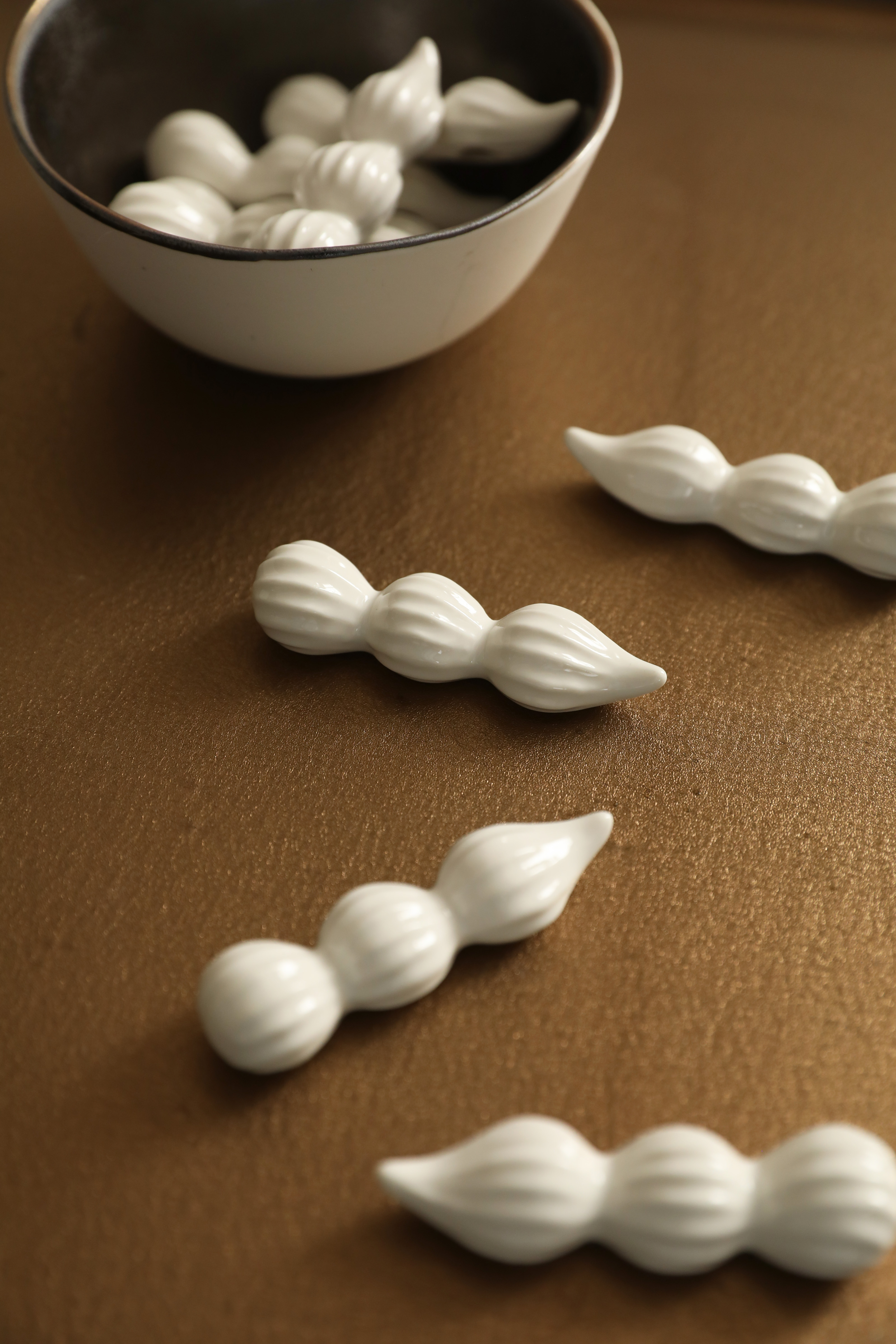 Patisserie Swirl Ceramic Chopstick Rests (Set of Two)