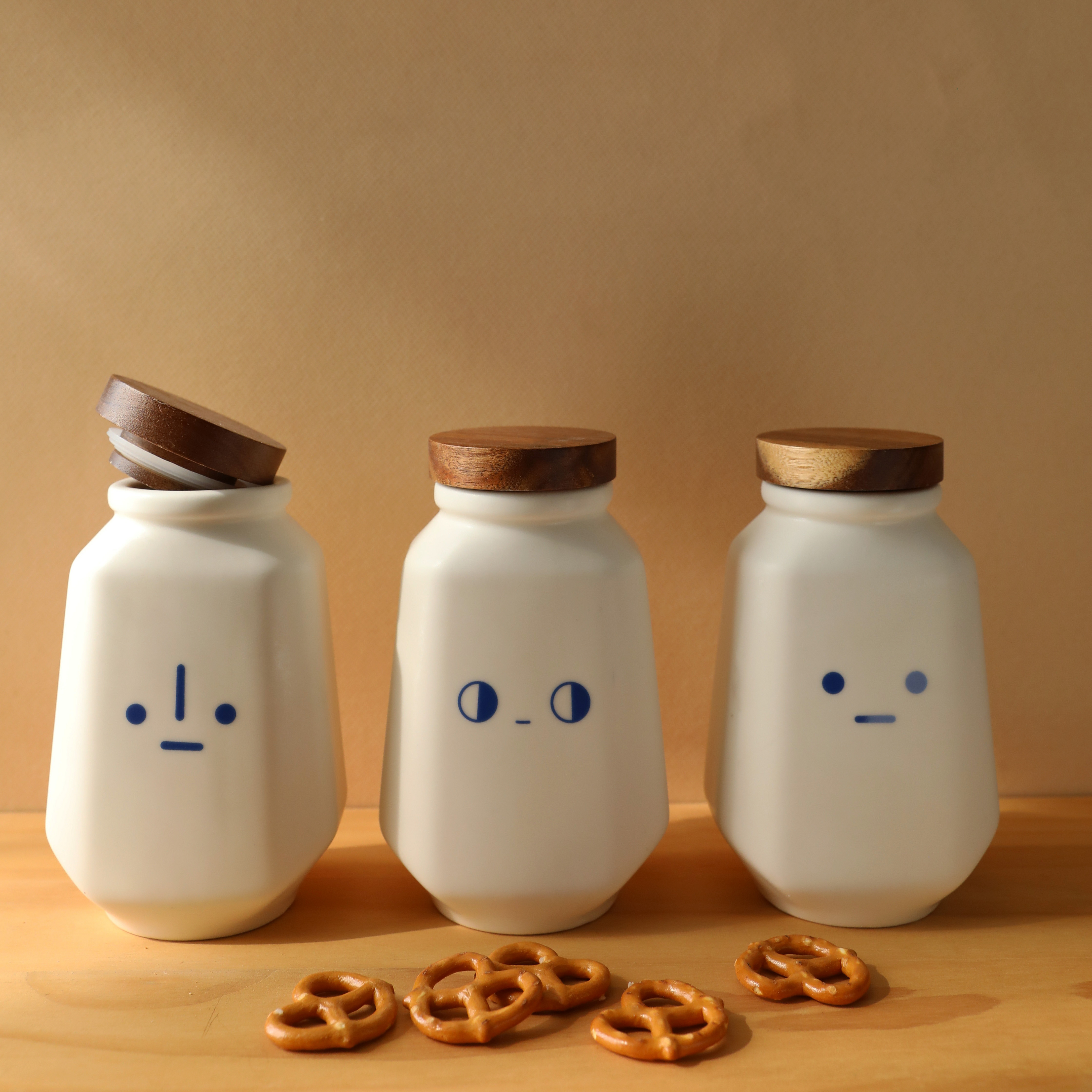 Snackface Ceramic Jar Set