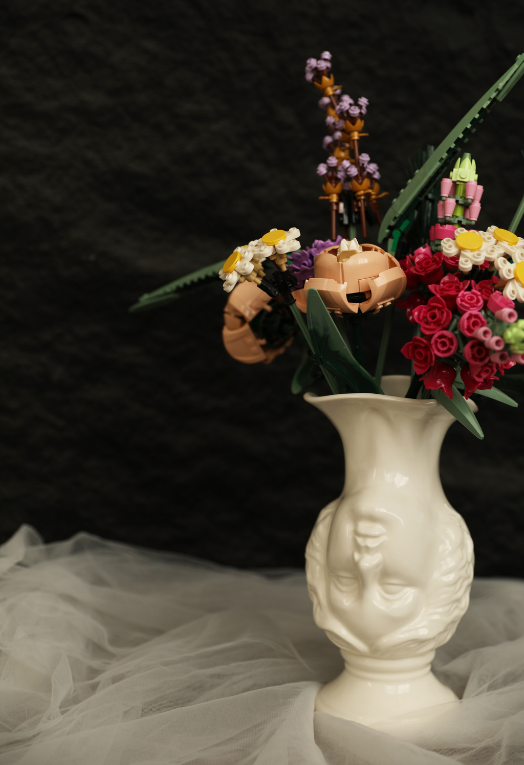 Moonlit Selene Portrait Ceramic Vase