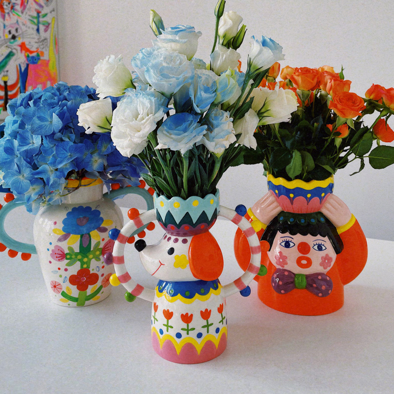 Jolly Pup Vase