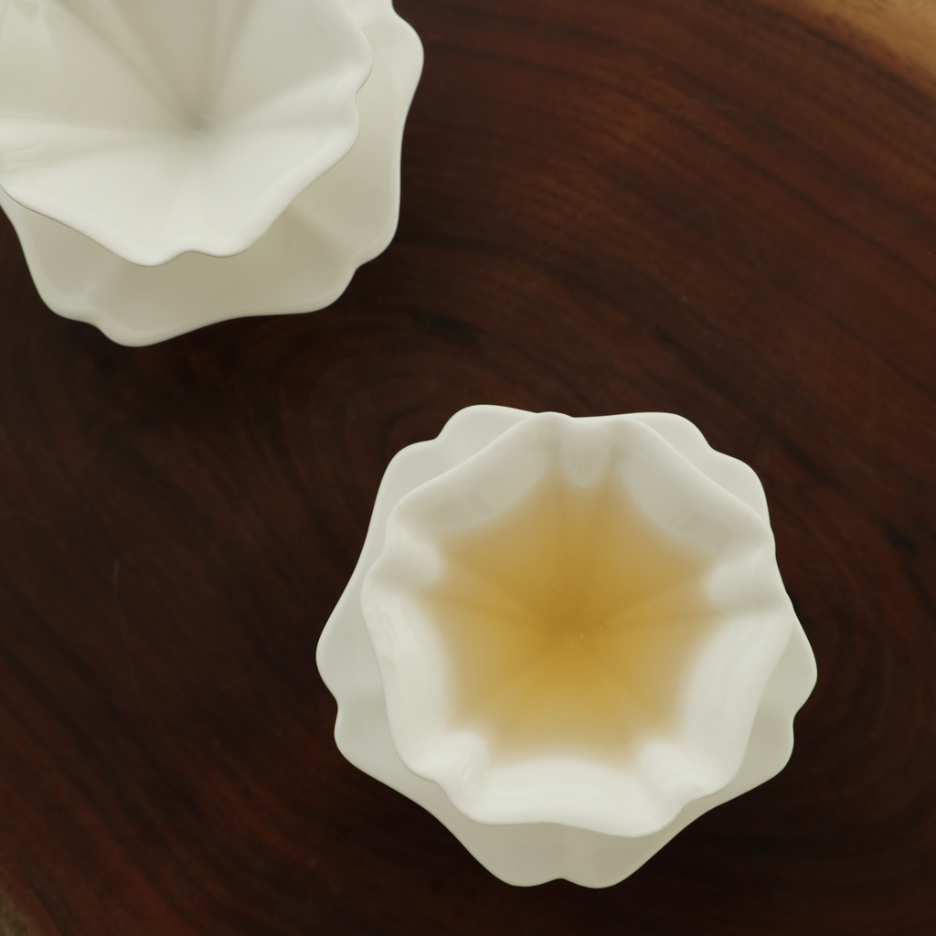 Half-Day Petal Gongfu Tea Cup Set (Pair)