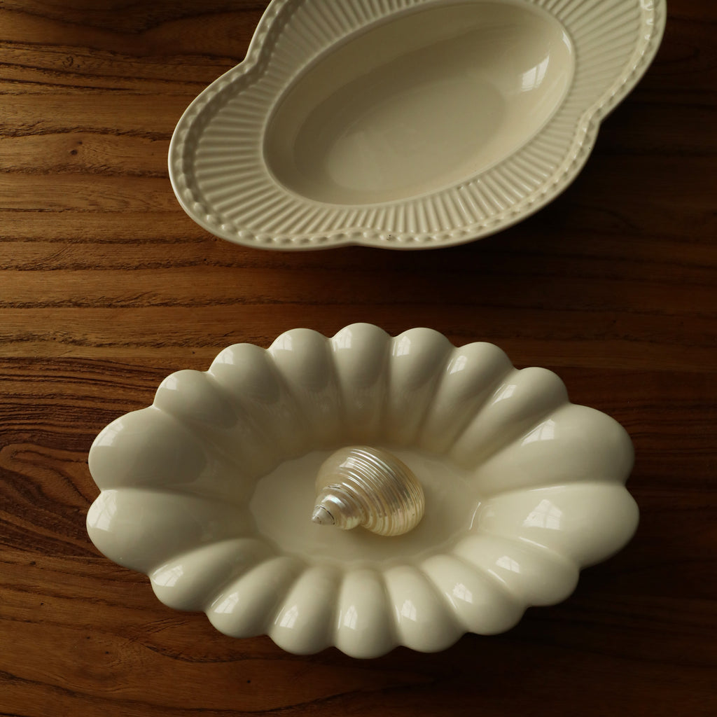 Blooming Oval Deep Plate