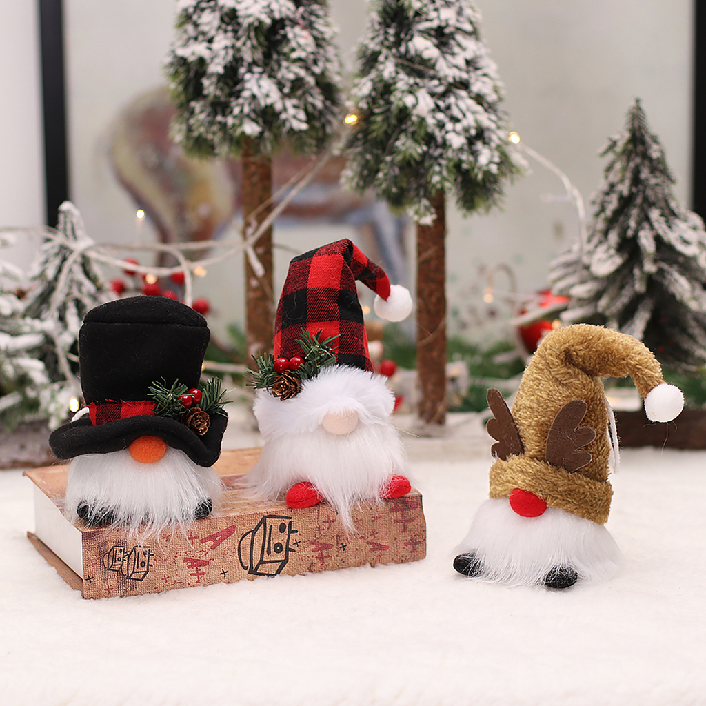 Aurora Glow Christmas Gnome Ornament