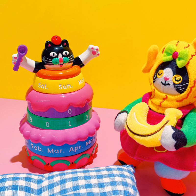 Cake Day Every Day Perpetual Kitty Calendar