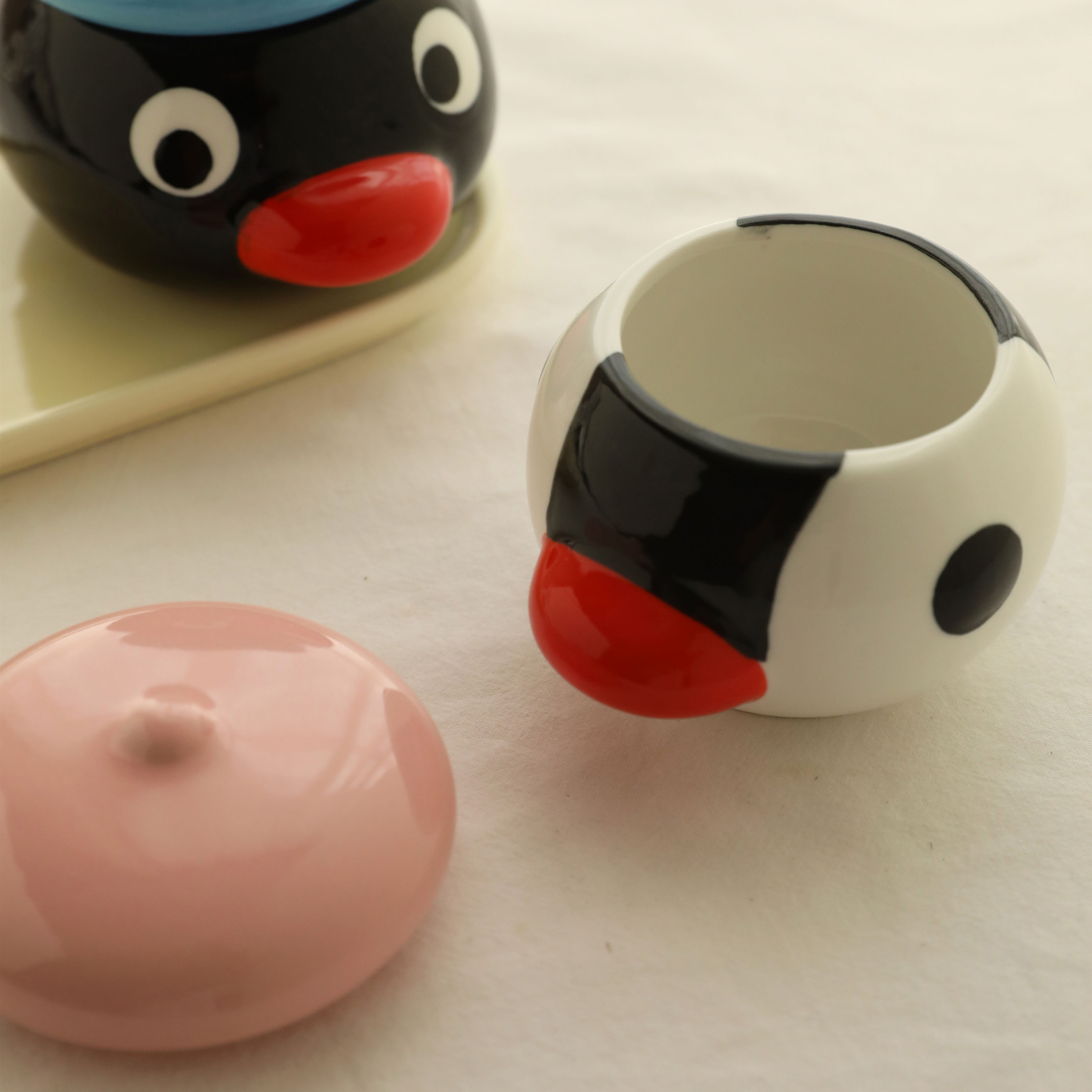 Pingu Penguin Family Ceramic Spice Jar Set