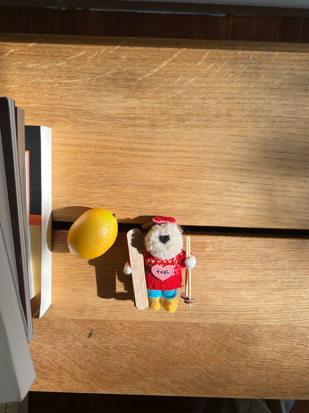 Snow Puff Ski Dog Felt Charm Series