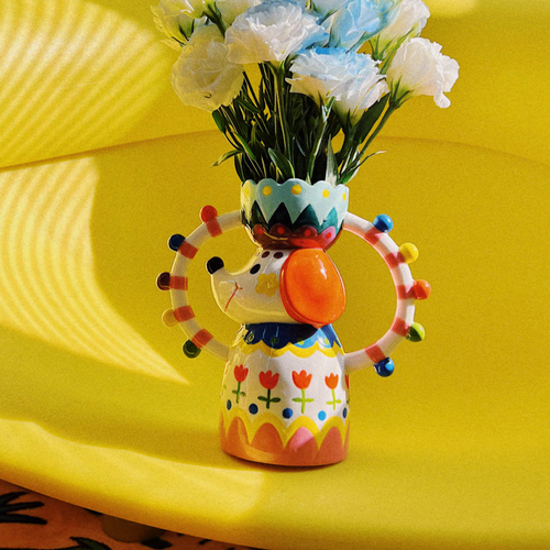 Jolly Pup Vase