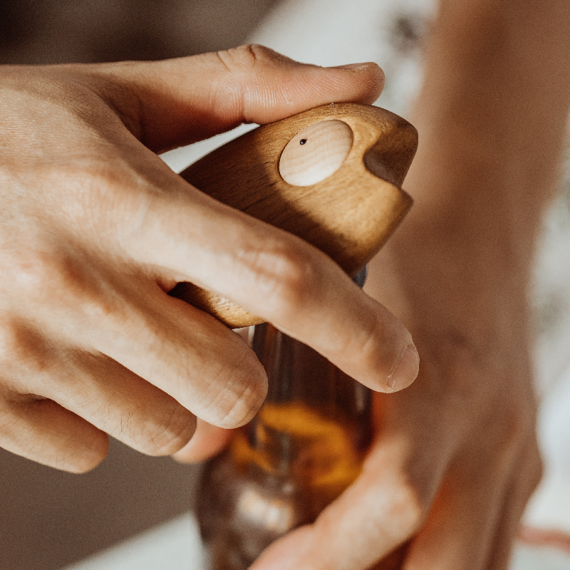 Lazy Little Fish Wooden Bottle Opener & Magnet