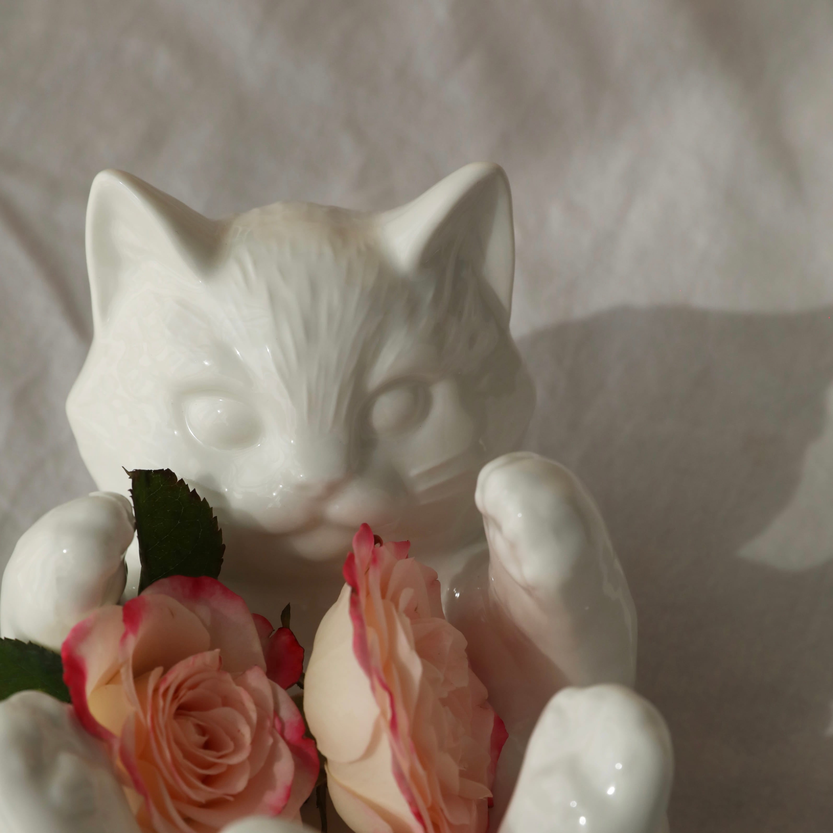 Cat Embrace Ceramic Diffuser & Vase