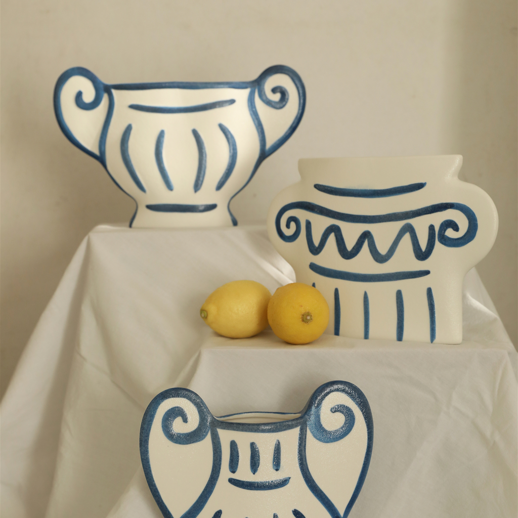 Ionian Whisper Ceramic Vase