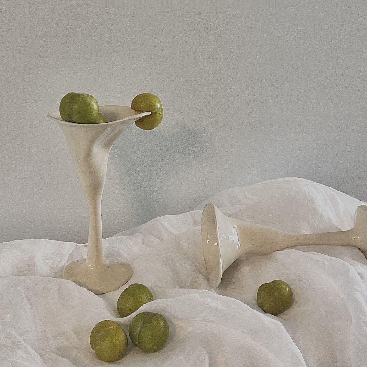 Calla Lily Ceramic Wine Cup image 0