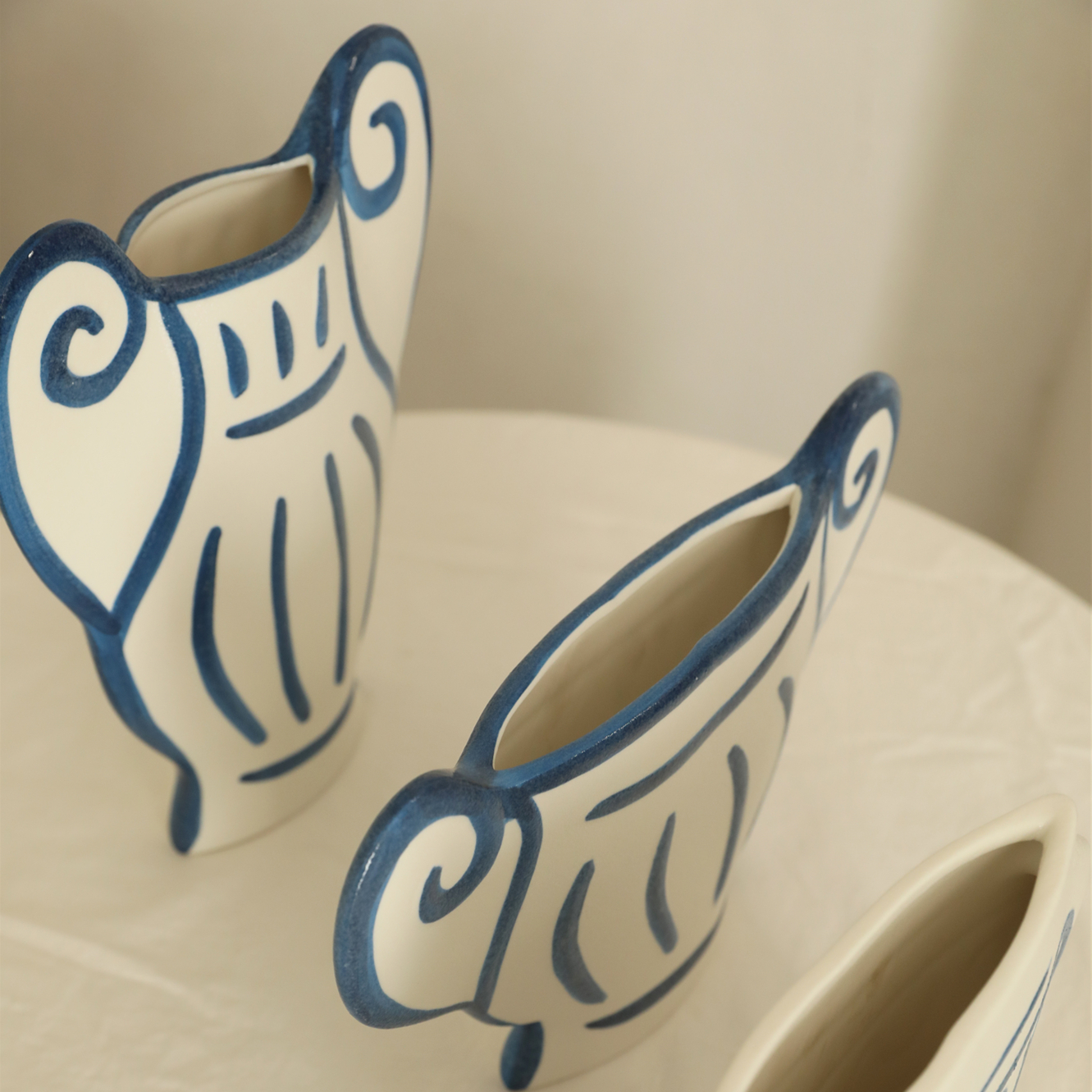 Ionian Whisper Ceramic Vase