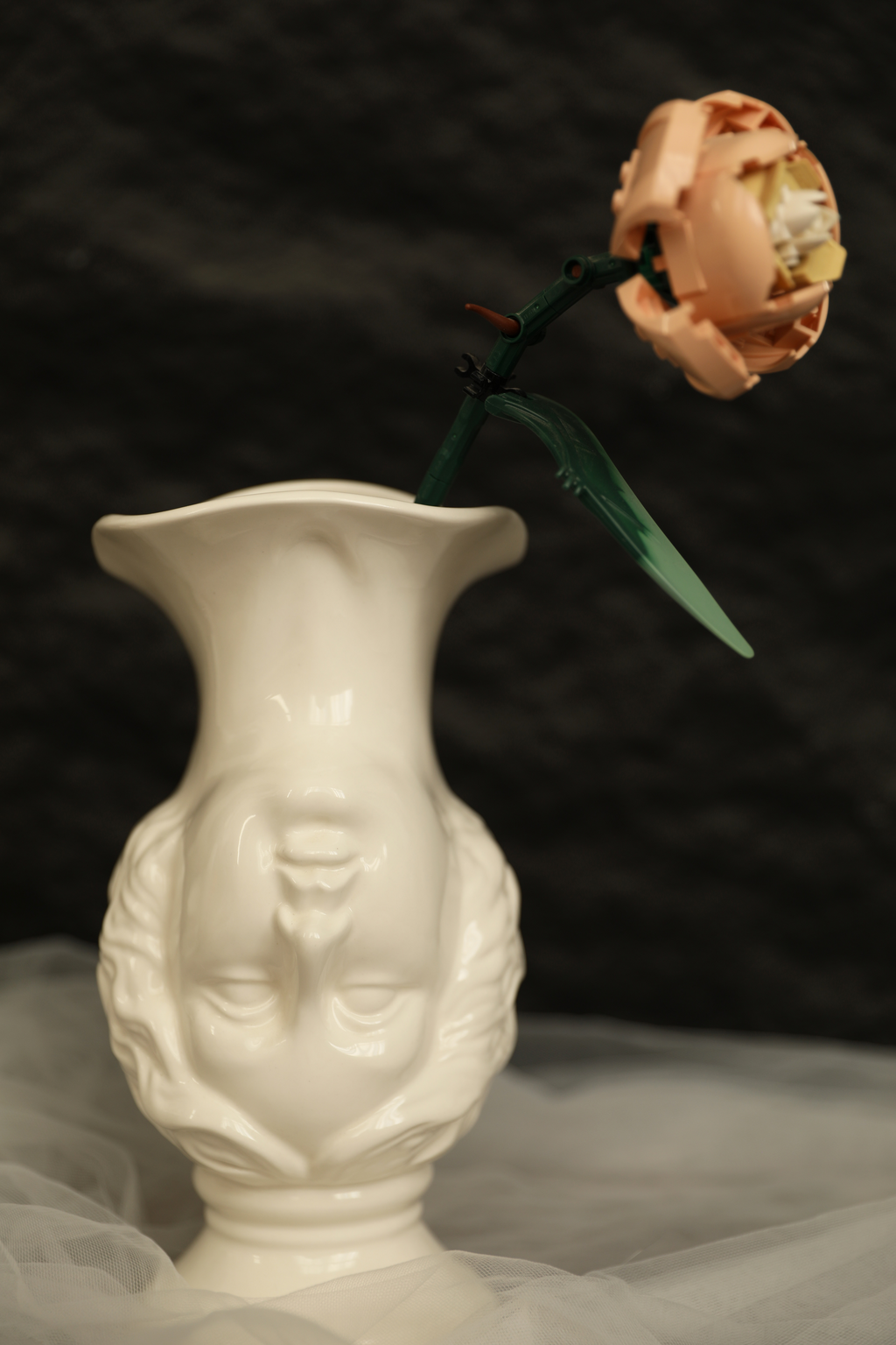 Moonlit Selene Portrait Ceramic Vase