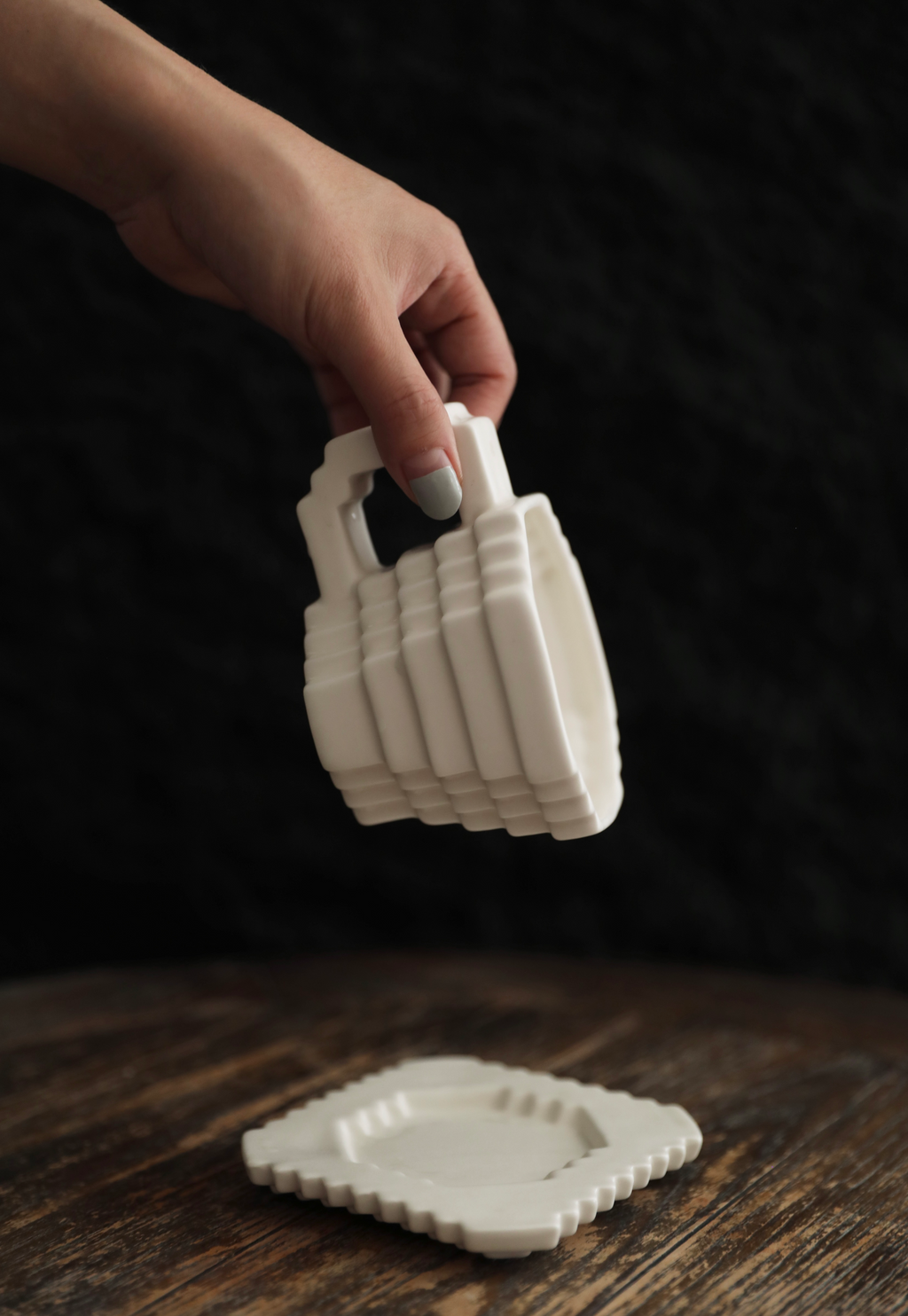 Pixel Pour Cup & Saucer