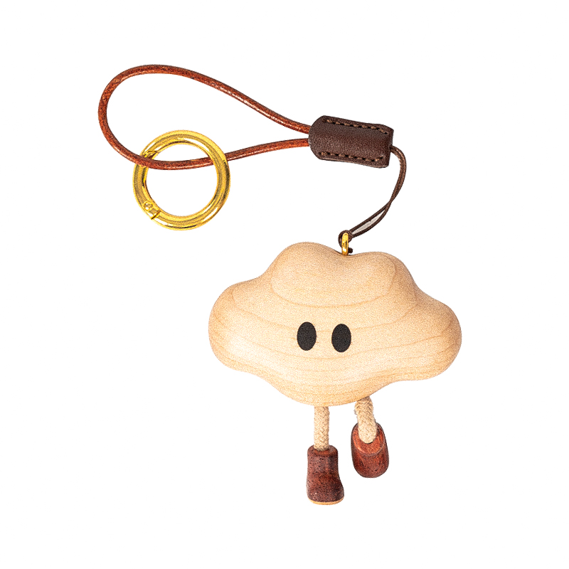 Cloud Companions – Wooden Charm Collection