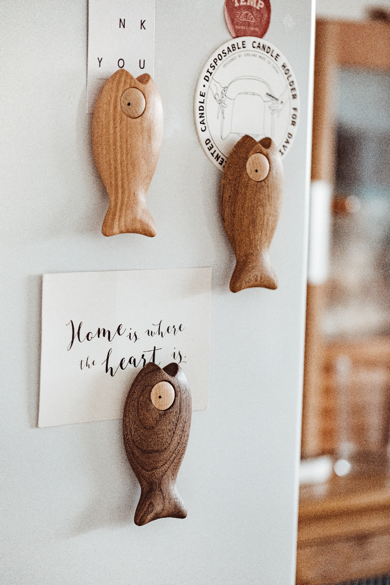 Lazy Little Fish Wooden Bottle Opener & Magnet
