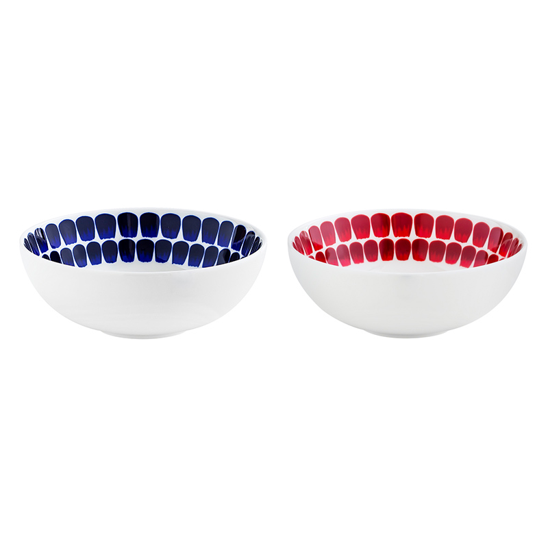 Midnight Petal Parade Ceramic Dinnerware - Berry & Midnight Duo image