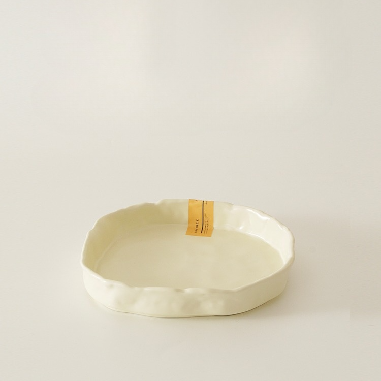 Wavy Whimsy Butter Dishes - Cream Oval image