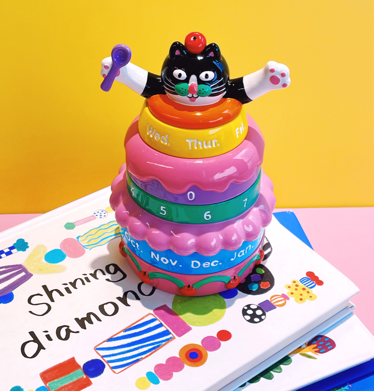 Cake Day Every Day Perpetual Kitty Calendar