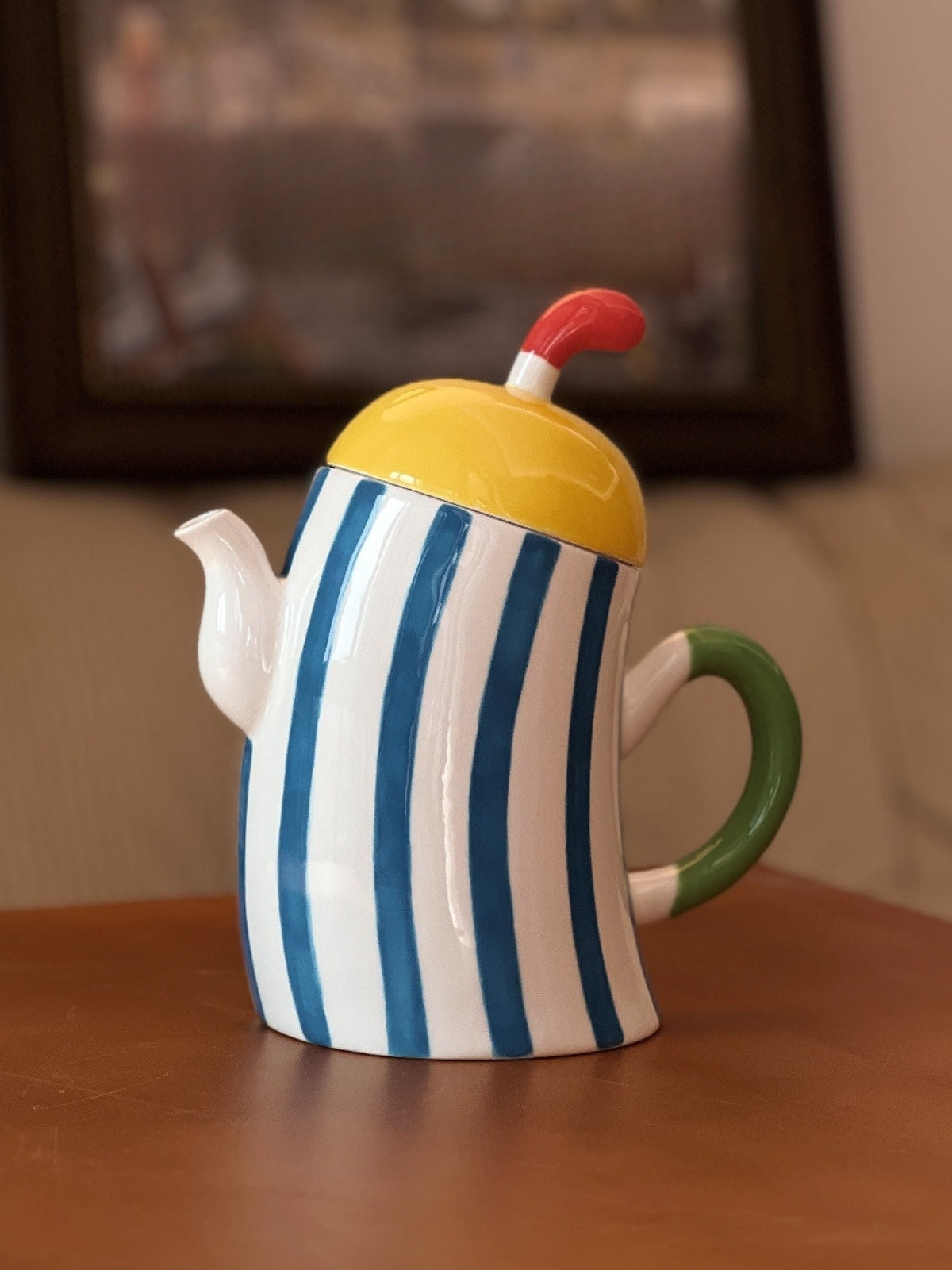 Akimbo Stripes Teapot