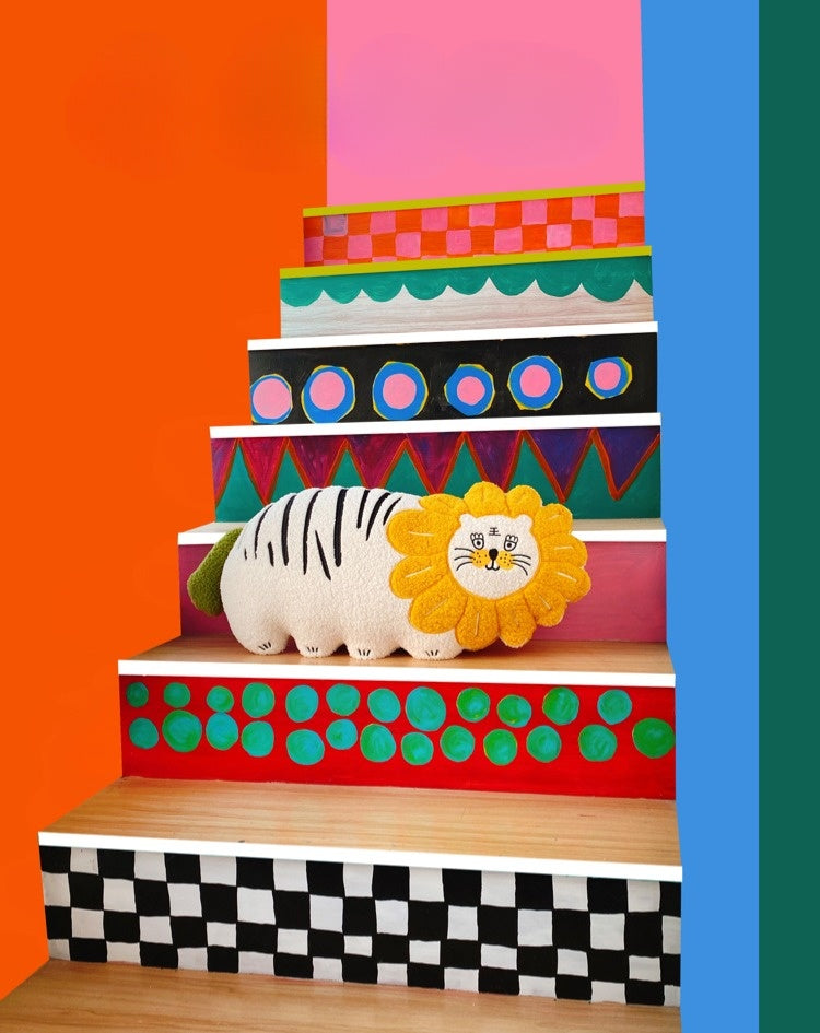 Tiger in a Lion’s Mane Pillow