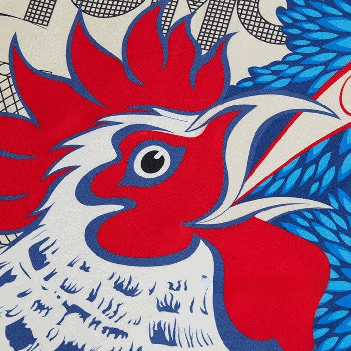 Rooster’s Song Silk Square