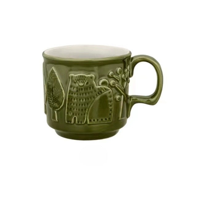 Woodland Muse Embossed Stoneware Mug