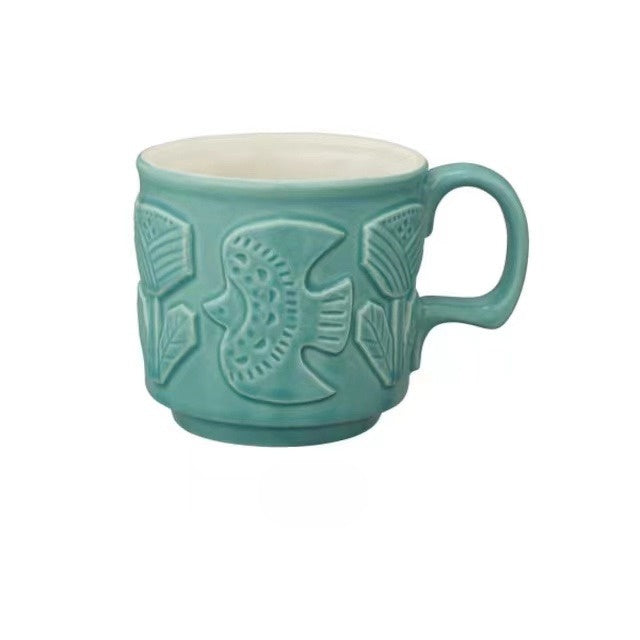 Woodland Muse Embossed Stoneware Mug