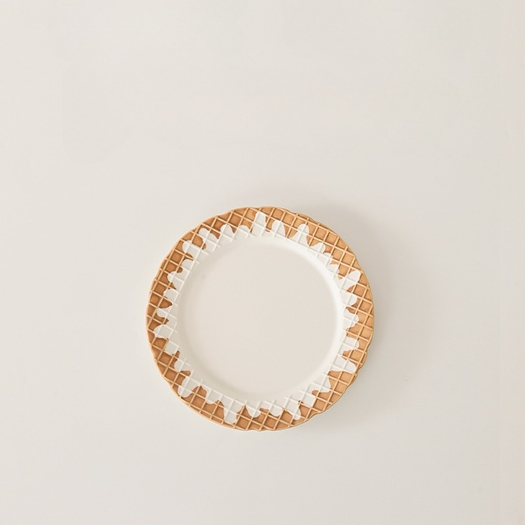 Waffle Whirl Dessert Plate - Sugar Crust image