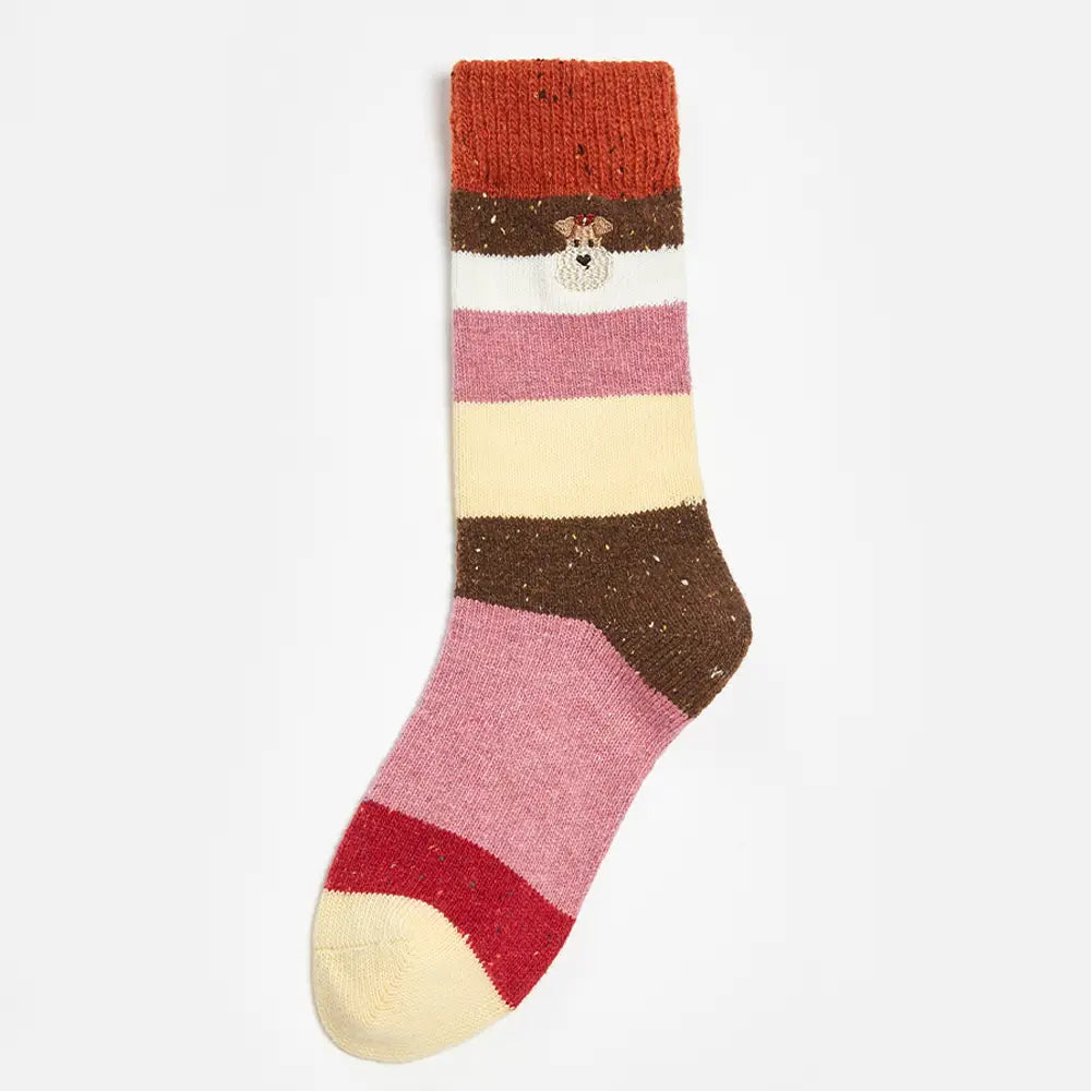 Popcorn Pup Cozy Socks - Red image