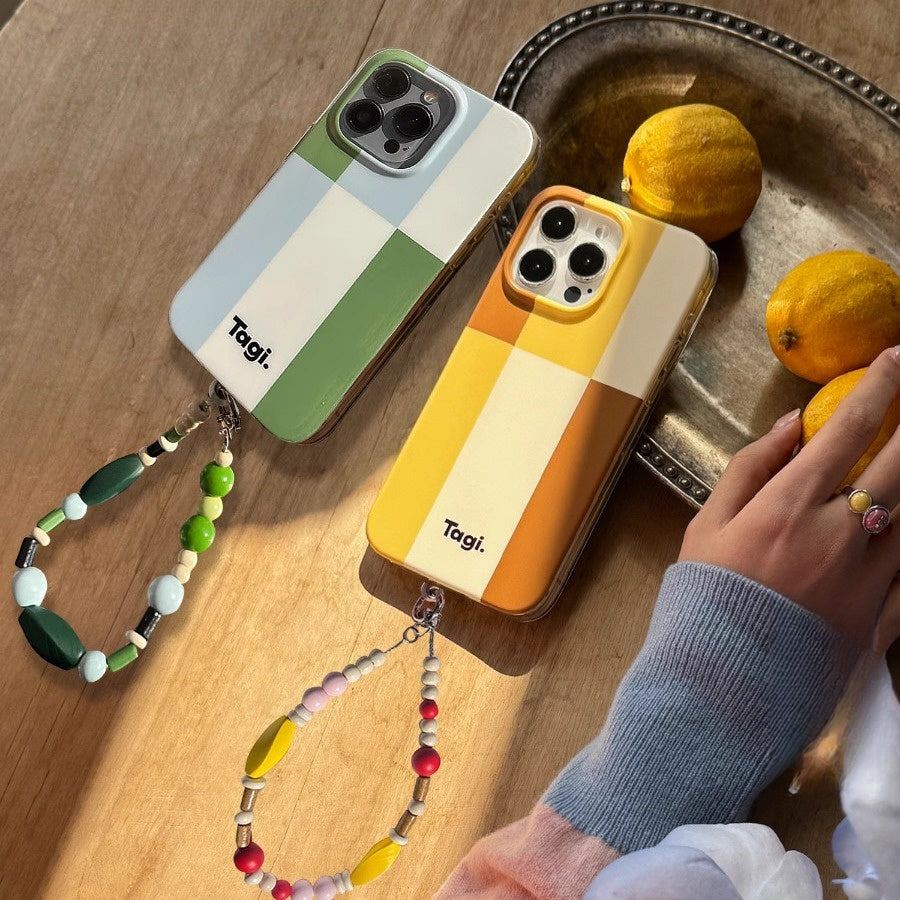 Pixel Parade Strap Phone Case - Verdant Meadow - Short Chain image