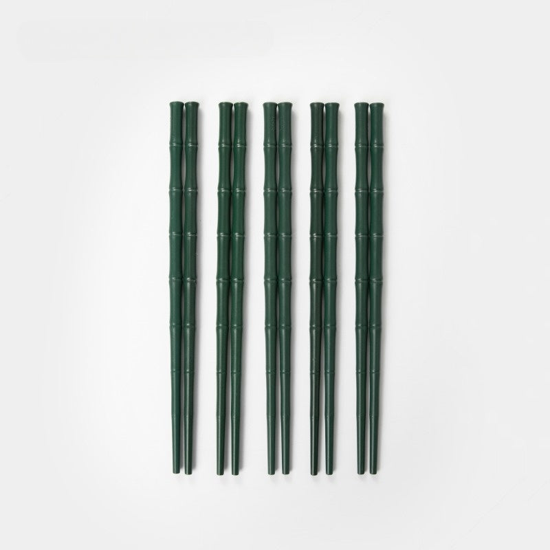 Panda Pompom Bamboo Chopsticks - Forest Jade image