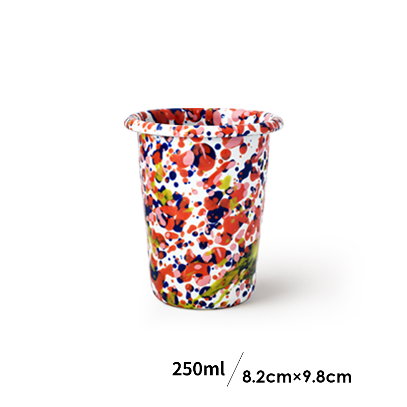 Splatter Pop Enamel Tumbler - Milky Pop image