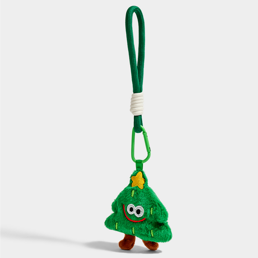 Merry Sprout Smiling Tree Keychain