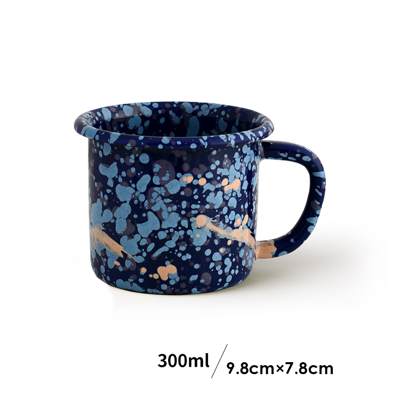 Splatter Pop Enamel Mug - Galaxy Blue image