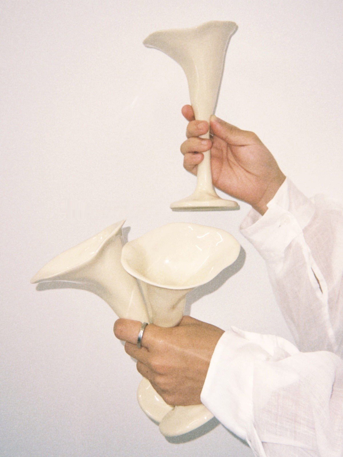 Calla Lily Ceramic Wine Cup image 3