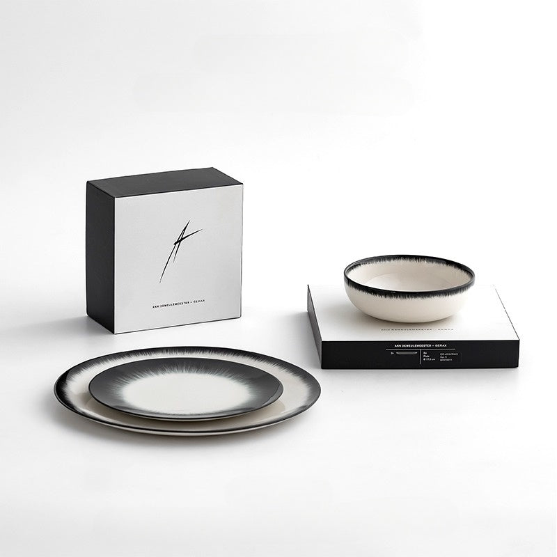 Shadowflame Porcelain Set - Three Piece Dining Set image