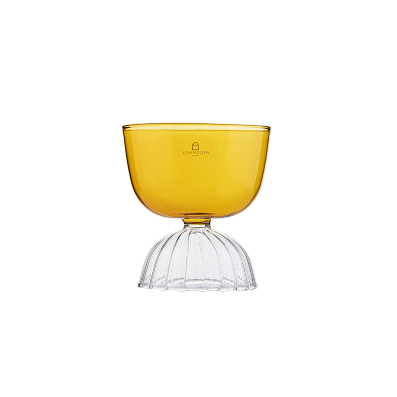 Ripple Bloom Glassware - Coupe Amber image